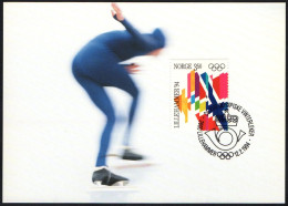 NORWAY LILLEHAMMER 1994 - OLYMPIC WINTER GAMES LILLEHAMMER '94 - SPEED SKATING - MAXICARD - G - Inverno1994: Lillehammer