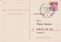 Berlin (West) Ganzsache P 70 Priv Zudruck SSt Berlin 1969 - Postcards - Used