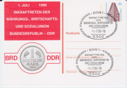 Berlin (West) Ganzsache P 129 Priv Zudruck SSt Bonn 1990 - Cartoline - Usati