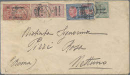 Italy: 1919, Letter From "TRENTO 7 II 19" Franked With 5 C On 5 C Green, 2x 10 C - Trento & Trieste