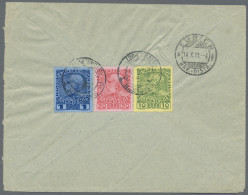 Österreichische Post In Der Levante: 1911/12 Zwei Rückseitig Frankierte Briefe V - Eastern Austria