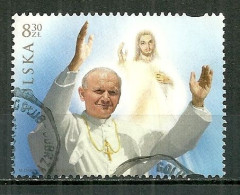 POLAND Oblitéré Timbre De 2011 Provenant Du Bloc 190 Pape Jean Paul II Religion - Usados