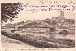 FRANCE - 95 - PERSAN - Le Pont Et L'oise - Carte Coupée - Carte Postale Ancienne - Persan