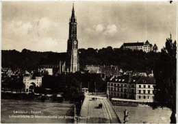 CPA AK Landshut Luitpoldbrucke, St.Martins-Kirche U.Schloss GERMANY (891865) - Landshut