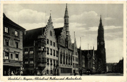 CPA AK Landshut Altstadt Mit Rathaus Und Martinskirche GERMANY (891736) - Landshut