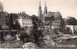 SUISSE - Basel - Munster Mit Rheinpfalz - Carte Postale Ancienne - Basilea