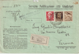 52*-30c.-Propaganda Di Guerra: Tutto E Tutti..-+2L.Imperiale-Atti Giudiziari-v.1943-Venezia X Verona - Oorlogspropaganda
