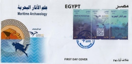 Egypt / Egypte / Ägypten / Egitto -  2022 EUROMED Postal - Marine Archaeology  - Joint Issue - Complete Set - FDC - Briefe U. Dokumente