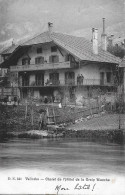 VALLORBE ► Chalet De L'Hotel De La Croix Blanche Avec Des Touristes, Anno 1908 - Orbe