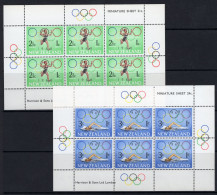 New Zealand 1968 Health - Olympic Games MS Set Of 2 MNH (SG MS889a&b) - Ongebruikt