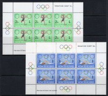 New Zealand 1968 Health - Olympic Games MS Set Of 2 HM (SG MS889a&b) - Neufs