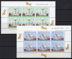 New Zealand 1969 Health - Cricket MS Set Of 2 MNH (SG MS902a&b) - Neufs