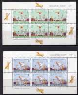 New Zealand 1969 Health - Cricket MS Set Of 2 MNH (SG MS902a&b) - Nuovi