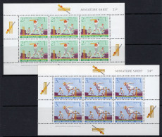 New Zealand 1969 Health - Cricket MS Set Of 2 MNH (SG MS902a&b) - Ungebraucht