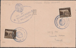 601 - Flight - Cartolina 1.7.1933, Annullo Di Partenza R. Sommergibile D. Millelire Circolare Con Stemma Senza Data Più - Poststempel (Flugzeuge)