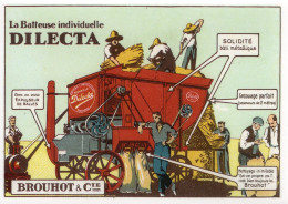 La Batteuse Individuelle 'DILECTA' De BROUHOT & Cie - Publicité D'epoque 1930- Centenaire Editions Carte Postale Modern - Tracteurs