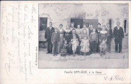 Villiers Val De Ruz NE, Ferme La Dame, Famille Oppliger Devant La Ferme (5.6.1905) - Val-de-Ruz