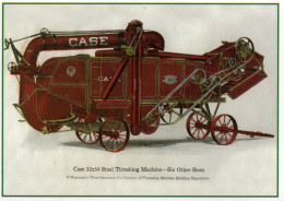 CASE 32x54 Steel Threshing Machine  - Publicité D'epoque 1936 - Centenaire Editions CPM - Trattori