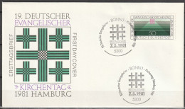 BRD FDC 1981 Nr.1098 Evangelischer Kirchentag Hamburg ( D 4940 )günstige Versandkosten - 1981-1990