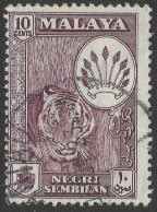 Negri Sembilan (Malaysia). 1957-63 Arms. 10c Used SG 73 - Negri Sembilan