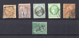 !!! LOT D'OBLITERATIONS DE LA REUNION SUR TIMBRES DES COLO GEN - Alphee Dubois