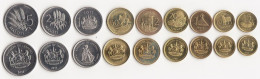 Lesotho - Set 9 Coins 1 Sente 2 5 10 20 50 Lisente 1 2 5 Maloti 1992 - 2010 UNC Lemberg-Zp - Lesotho