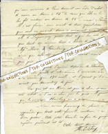 1824 FAMILLE PROTESTANTISME Partie De LETTRE  Sign. H.E. Horace Emile Say ECONOMISTE Paris => Michel Delaroche  Le Havre - Historical Documents