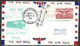 USA. Enveloppe Commémorative De 1949. First Trip Between Lexington & Fleming. - Bus