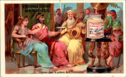 Chromo Liebig Série Française N°166 Ulysse 2) Ulysse Chez Le Prince Des Phéaciens Ulisse Presso I Principi Di Corcira - Liebig