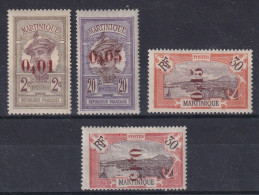 Martinique N°105/108 - Neuf * Avec Charnière - TB - Unused Stamps