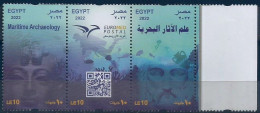 Egypt / Egypte / Ägypten / Egitto - 2022 EUROMED Postal - Marine Archaeology- Joint Issue -  Complete Set  - MNH - Nuovi