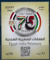 Egypt / Egypte / Ägypten / Egitto - 2022 The 75th Anniversary Of Diplomatic Relations With India - Complete Issue  - MNH - Ongebruikt