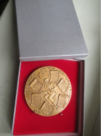 Magnifique Médaille De Table/Bronze Florentin/Calendrier/Arlequin & Pierrot/Voici L'année Nouvelle/1978           MED433 - Andere & Zonder Classificatie
