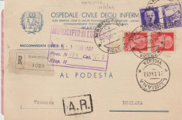 57*-50c.-Propaganda Di Guerra: Armi E Cuori...+coppia 20c. Imperiale-v.1944-da Vicenza A Lusiana - Oorlogspropaganda