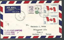 58283) Canada Military Mail  CFPO 5000 Postmark Cancel  RCAF Overseas  - Poste Aérienne