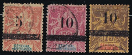 Sénégal N°26/28 - Oblitéré - Défauts B - Used Stamps