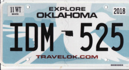 Plaque D' Immatriculation USA - State Oklahoma, USA License Plate - State Oklahoma, 30,5 X 15 Cm, Fine Condition - Nummerplaten