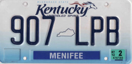 Plaque D' Immatriculation USA - State Kentucky, USA License Plate - State Kentucky, 30,5 X 15 Cm, Fine Condition - Targhe Di Immatricolazione