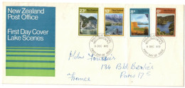 Nouvelle Zélande - New Zealand - Wellington - FDC - Lake Scenes - Lettre Pour Paris - 6 Décembre 1972 - FDC