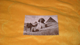 CARTE POSTALE ANCIENNE CIRCULEE DATE ?../ PRAYER NEAR THE GREAT SPHINX...EGYPTE - Sphinx