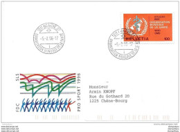 56 - 86 - Enveloppe Avec Timbre Service OMS Et Cachet à Date OMS Genève 1996 - OMS