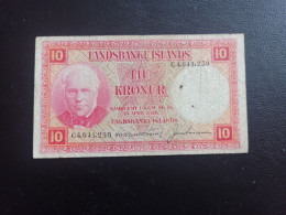 Islande Billet 10 Kronur 1928 - IJsland