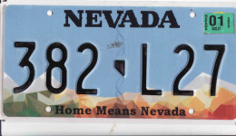 Plaque D' Immatriculation USA - State Nevada, USA License Plate - State Nevada, 30,5 X 15 Cm, Fine Condition - Number Plates