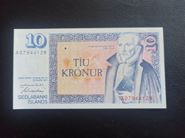 Islande Billet 10 Kronur 1961 Neuf TTB+ - Islande