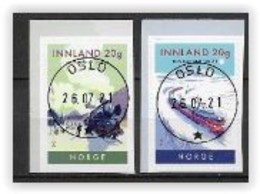Norvège 2021 Timbres Oblitérés Trains - Used Stamps