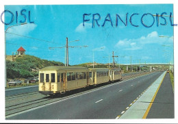 Tramway Touristique De La Côte Belge à Bredene, Promenade Du Pont Vers La Plage - Strassenbahnen