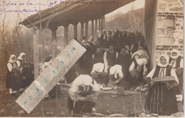 MACEDOINE  - Le Repas De La Quarantaine ( Fait Quarante Jours Après L'enterrement ) En 1917  ( Carte Photo  ) - Macedonia Del Nord