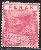 MALAYA PERAK MALESIA 1892 1895 TIGER 2c MH - Perak