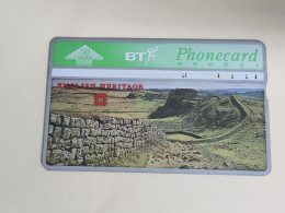 United Kingdom-(BTA107)-HERITAGE-Hadrian's Wall-(178)(50units)(547B16011)price Cataloge3.00£-used+1card Prepiad Free - BT Emissions Publicitaires