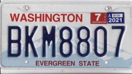 Plaque D' Immatriculation USA- State Washington, USA License Plate - State Washington, 30,5 X 15cm, Fine Condition - Number Plates